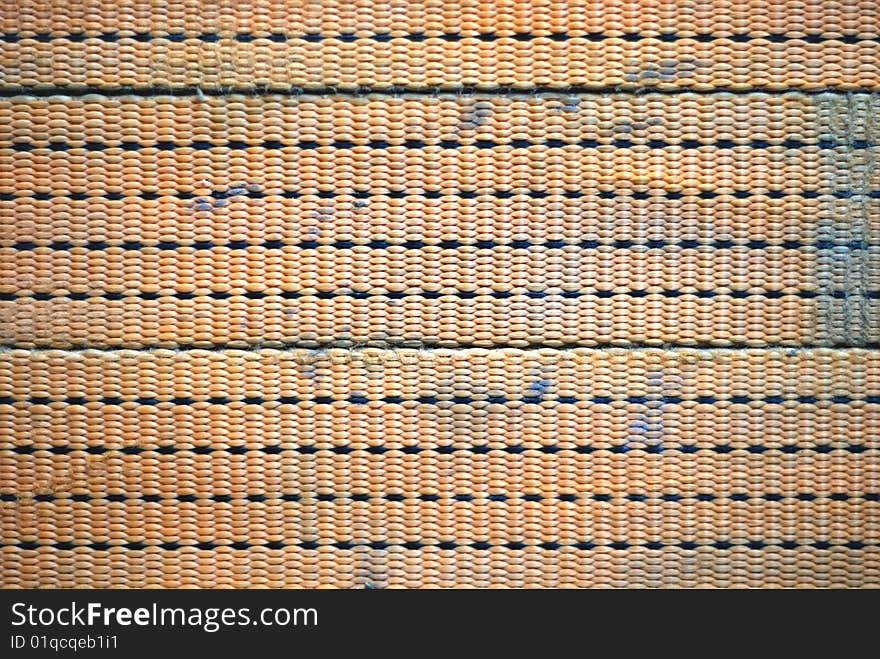 Row of old dirty ropes for background. Row of old dirty ropes for background