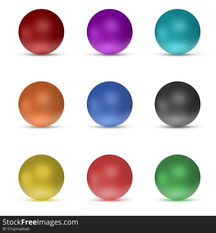 3d rendering of a rainbow sphere on a white surface