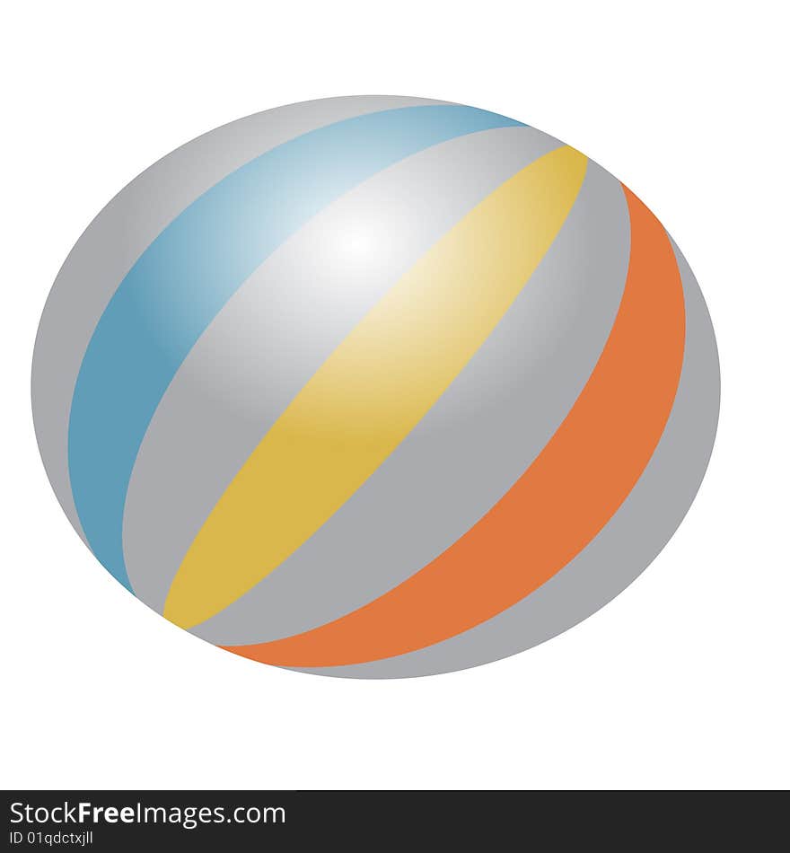 One Colorful Ball