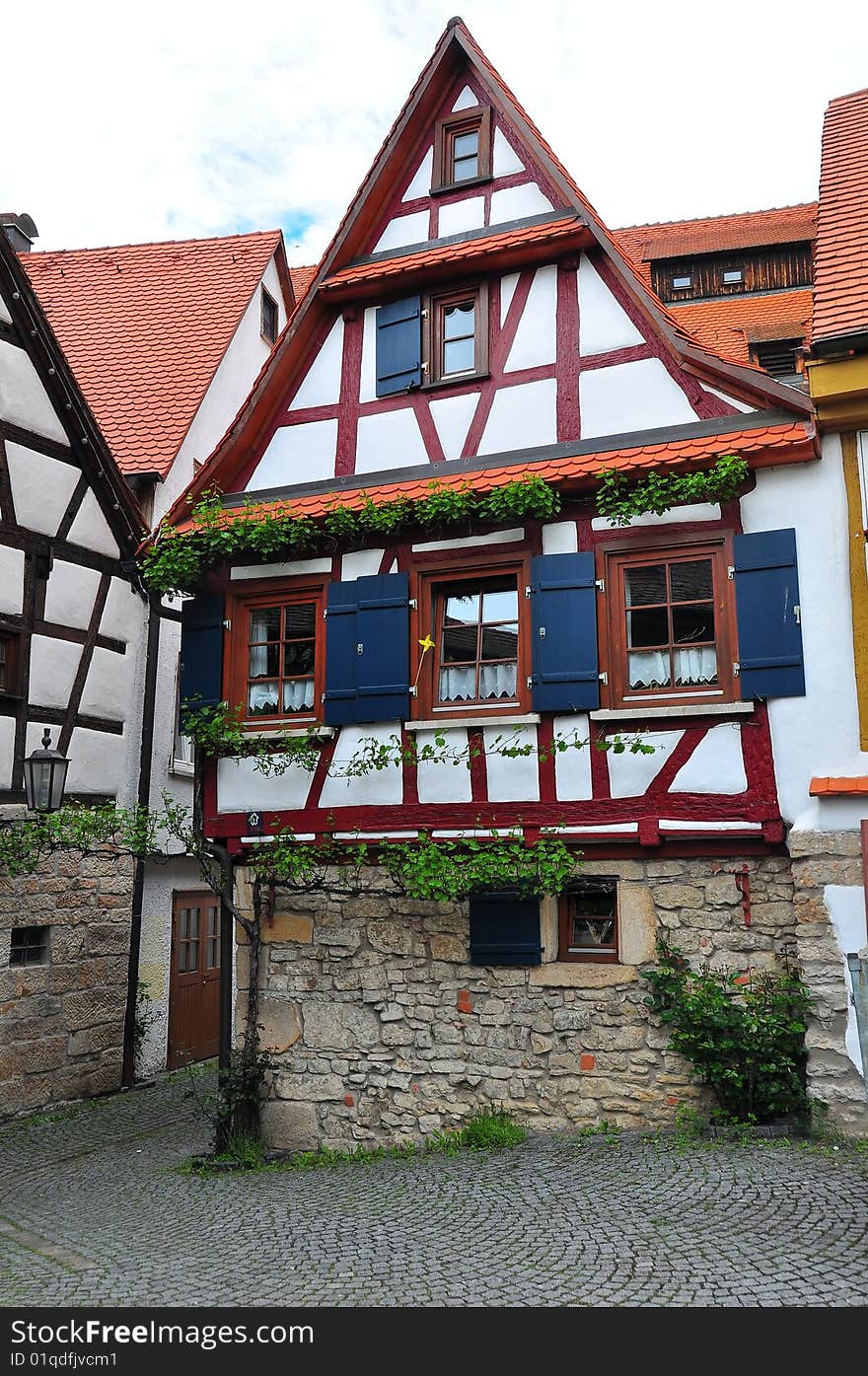 OId timbered house, south-west Germany. OId timbered house, south-west Germany