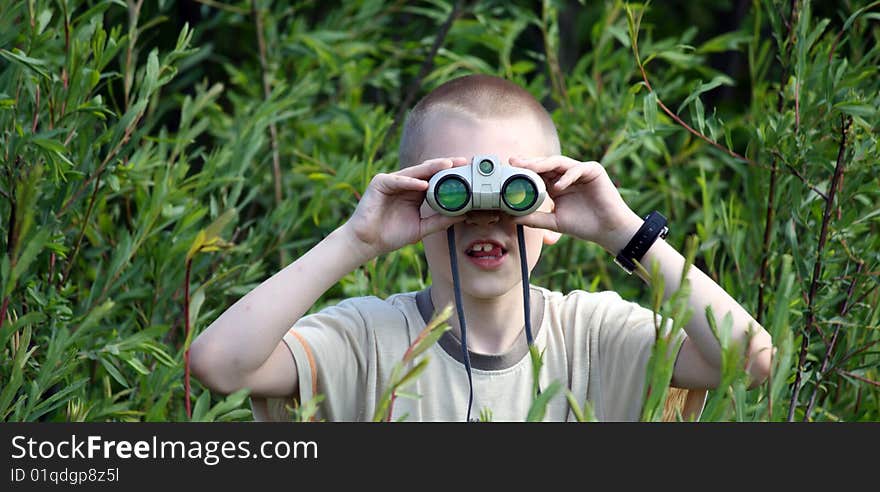 Boy with the field-glass