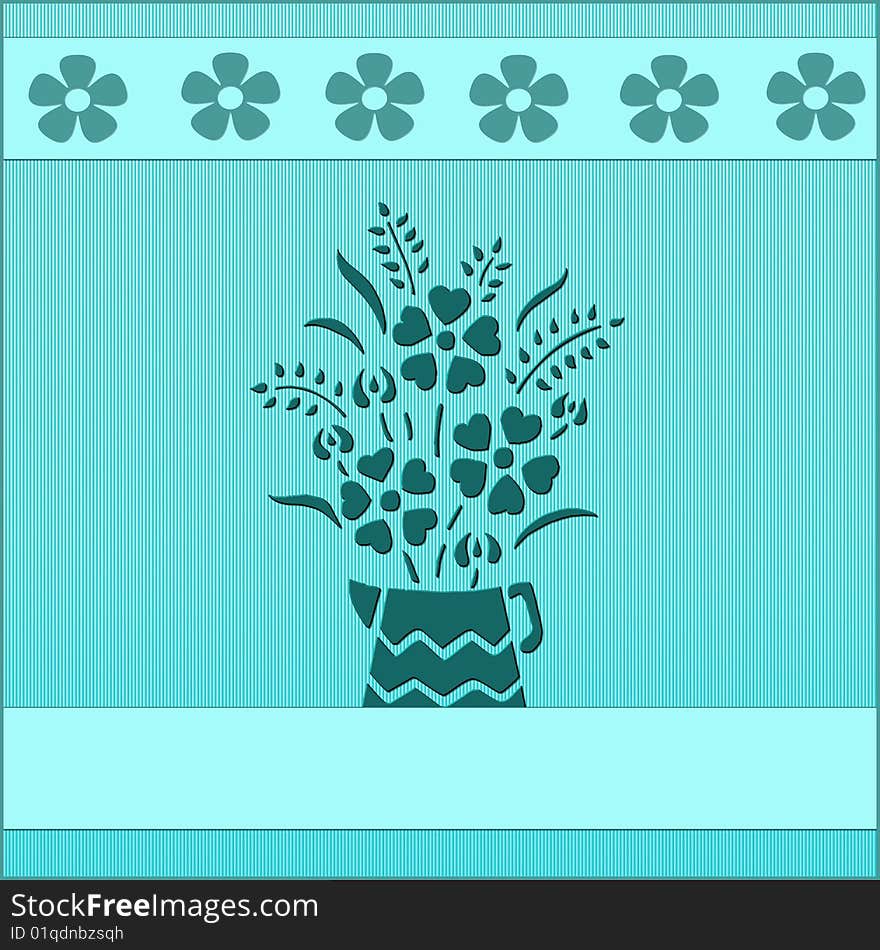 Card With A Flower