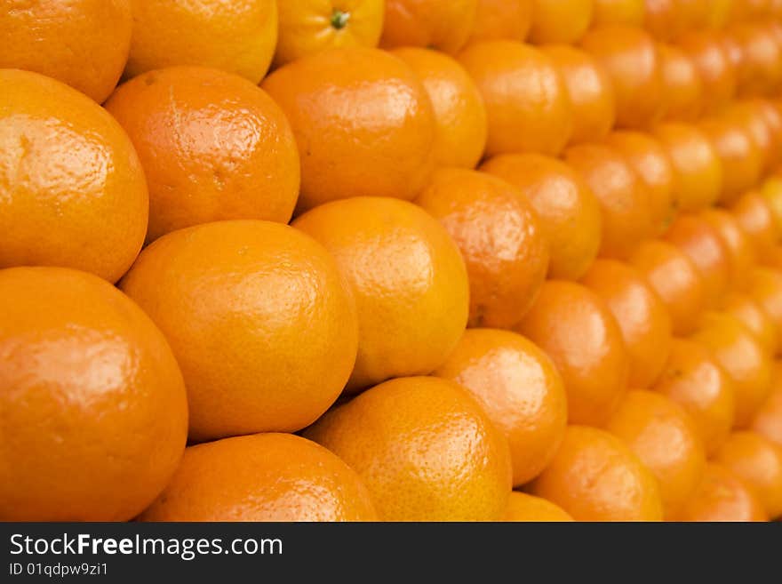 Oranges on the market in Zagreb