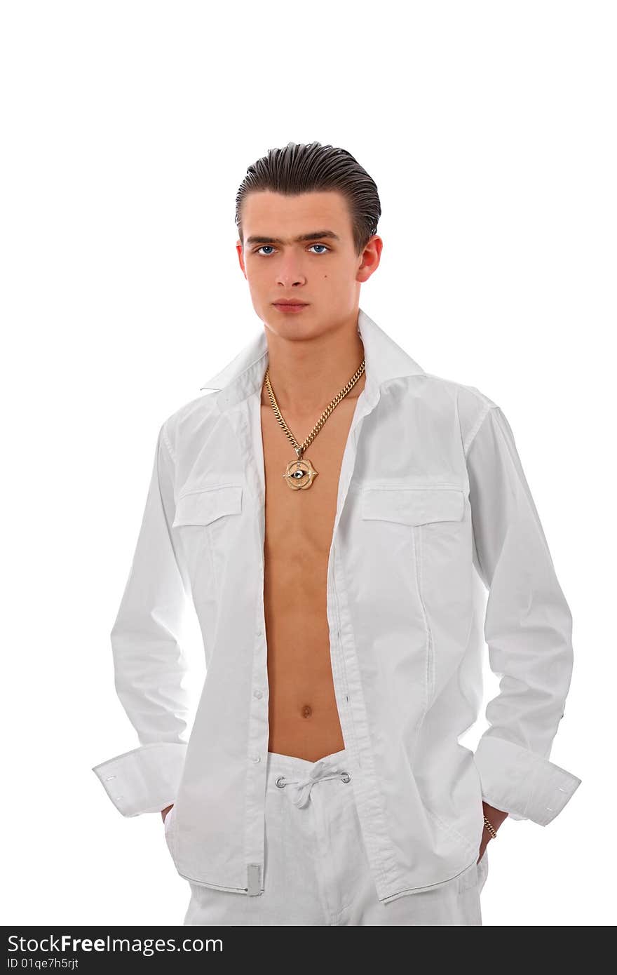 Young man-fashion model