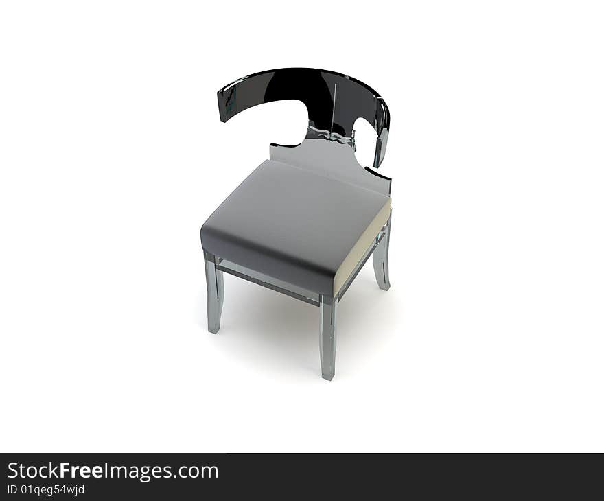 Modern chair on the white background. Modern chair on the white background