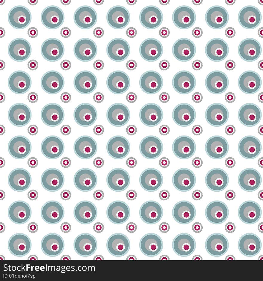 Weird pattern with circles in colors like grey, blue and pink. Weird pattern with circles in colors like grey, blue and pink