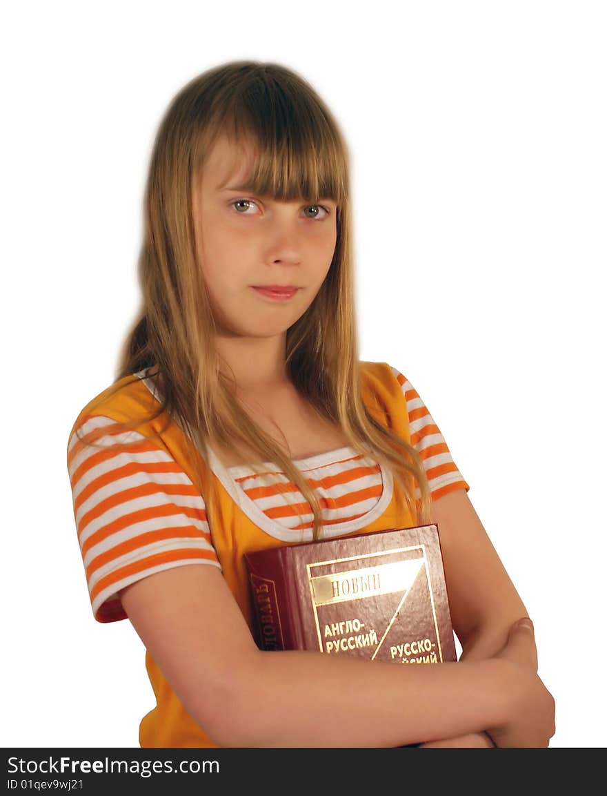 Girl and book