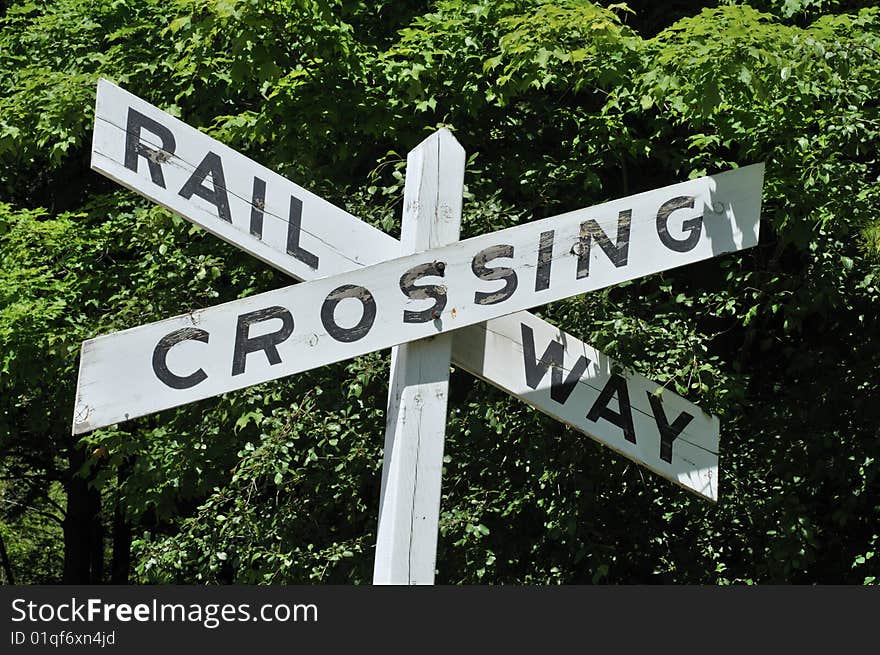 Railway Crossing Sign