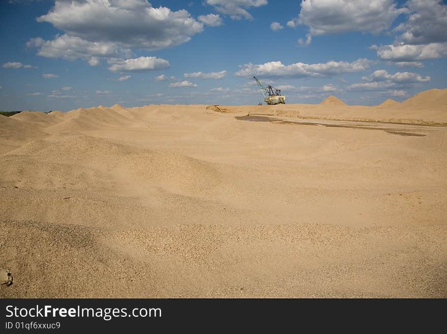 Sand extraction site