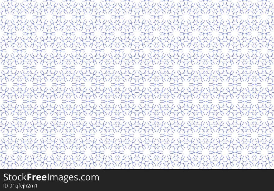 Wallpaper pattern on the white background