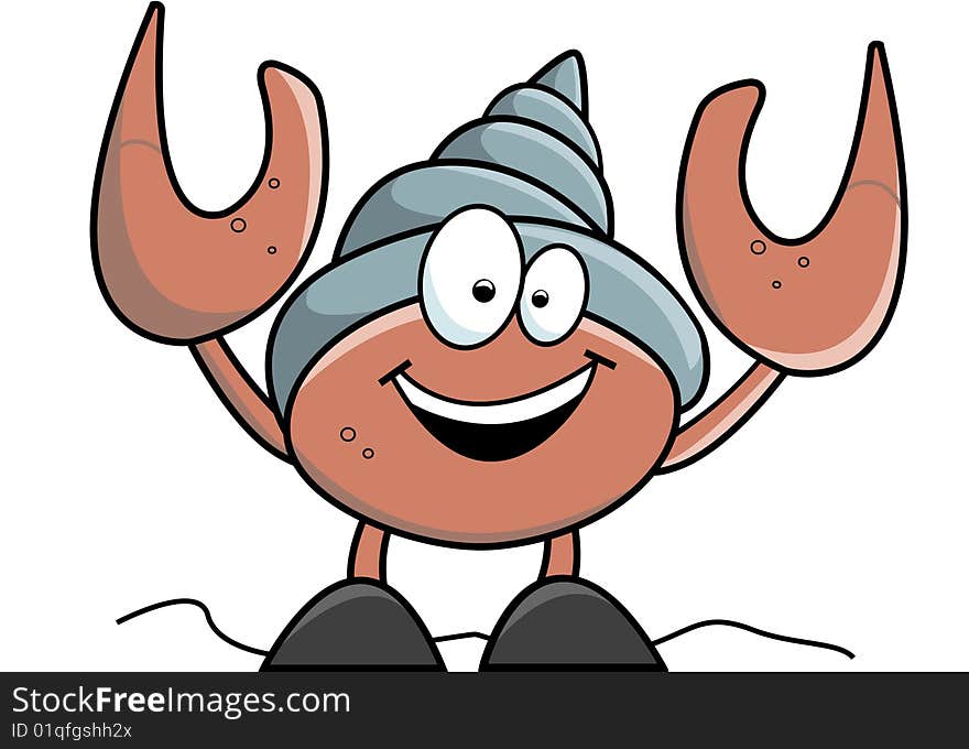 Clip art image of a crab