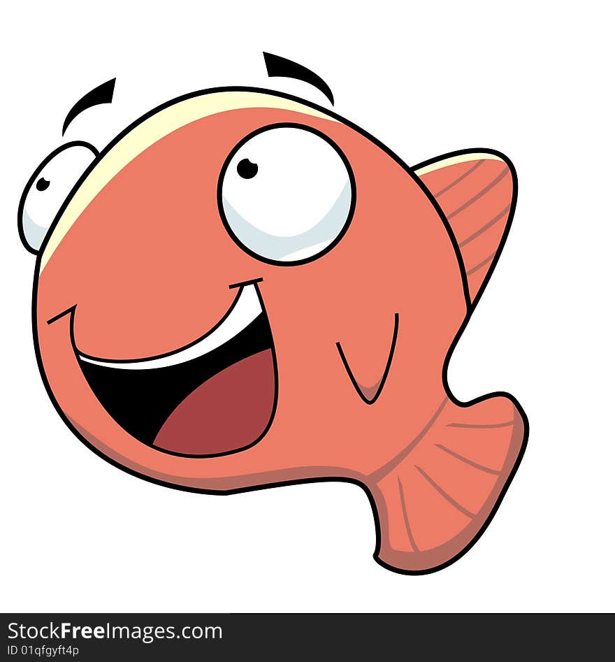 Clip art image of a goldfish