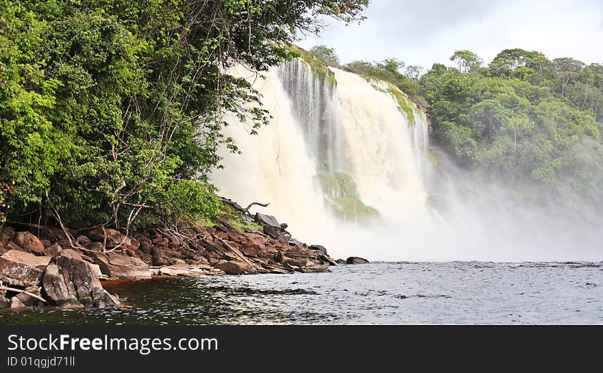 Waterfall at Canaima National Park