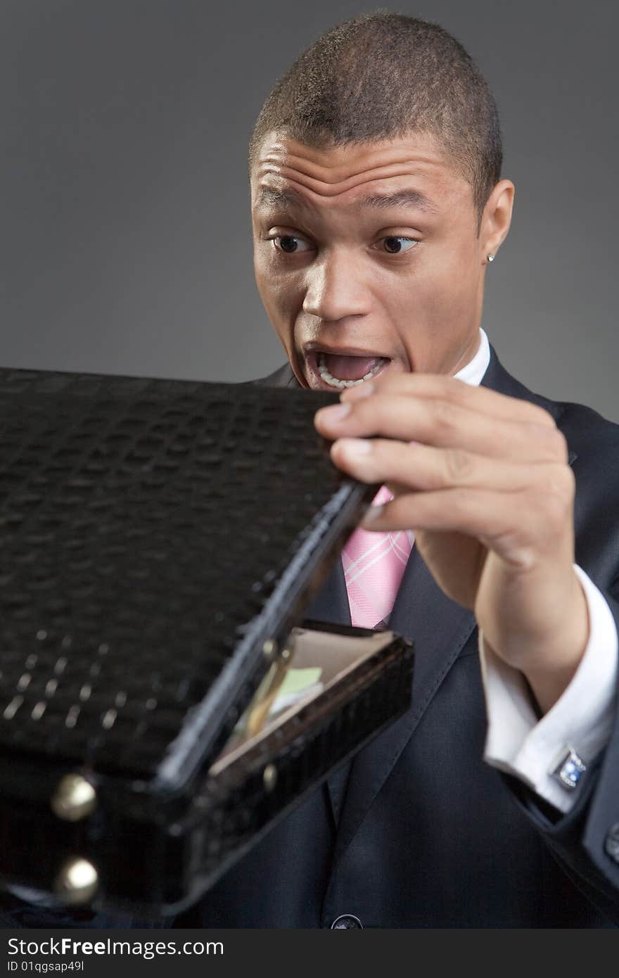 Businessman with a briefcase