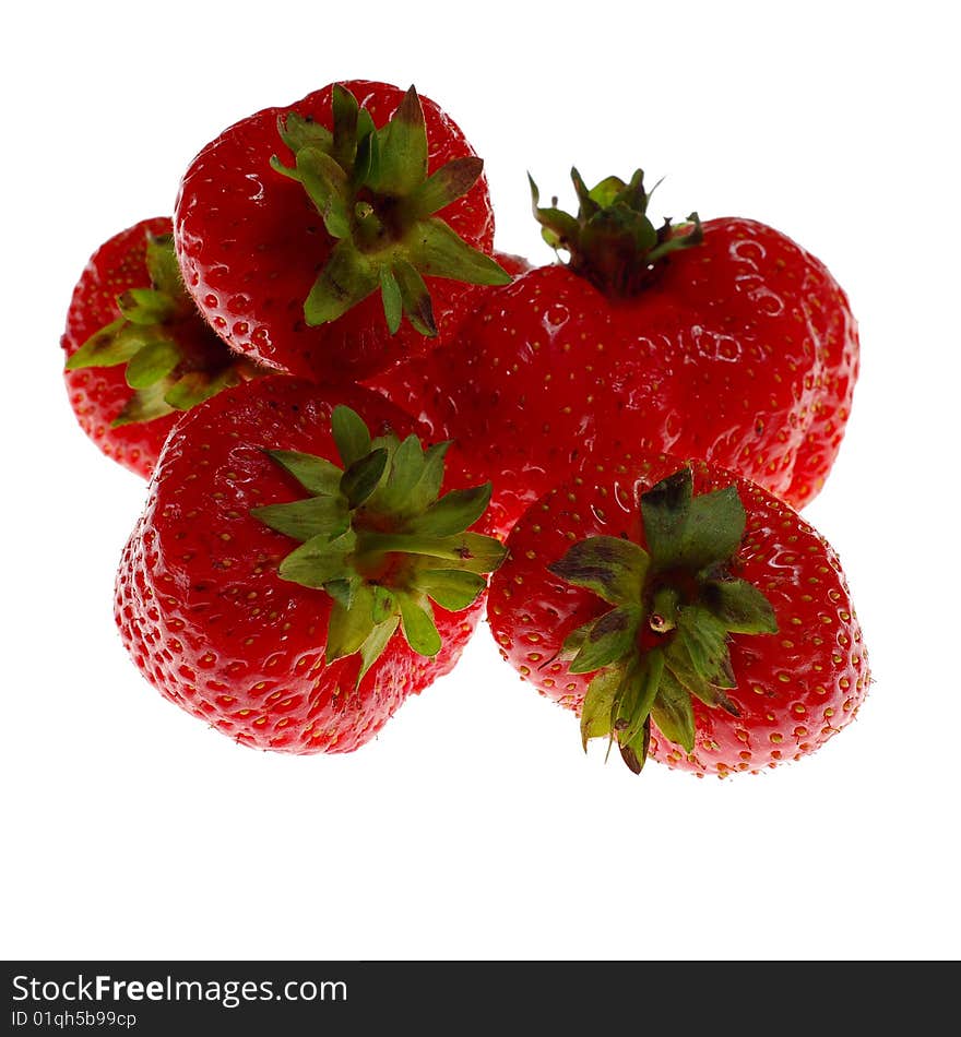 A strawberry, macro shot of texture