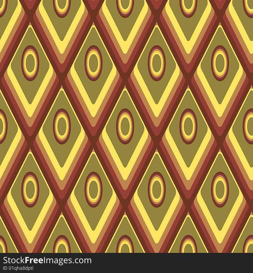 Seamless yellow and brown background. Vector illustration