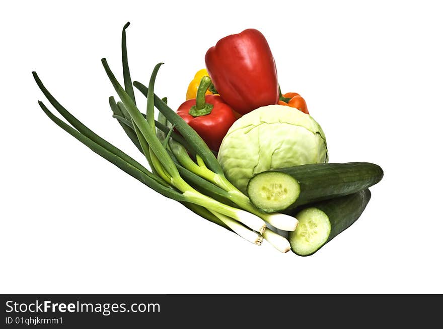 Photo of fresh vegetable mix