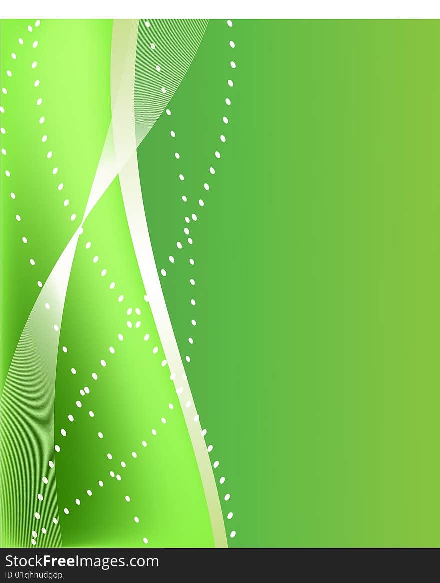 Abstract green background. Vector illustration