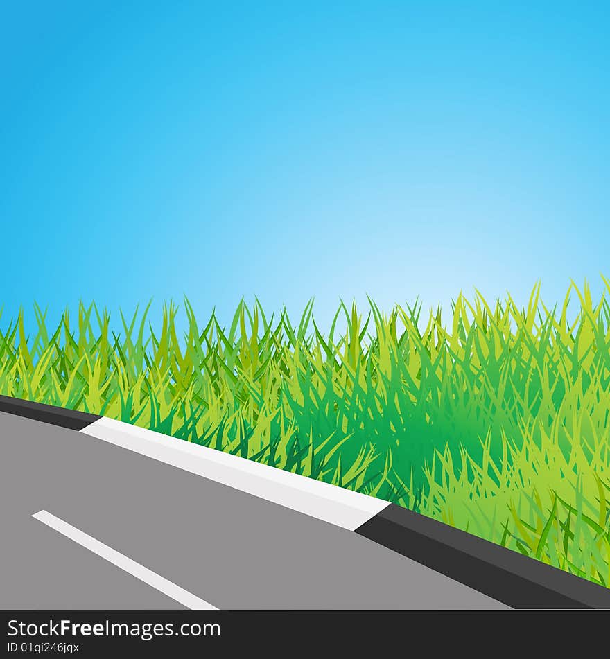 Ecological green background. Vector illustration. Ecological green background. Vector illustration