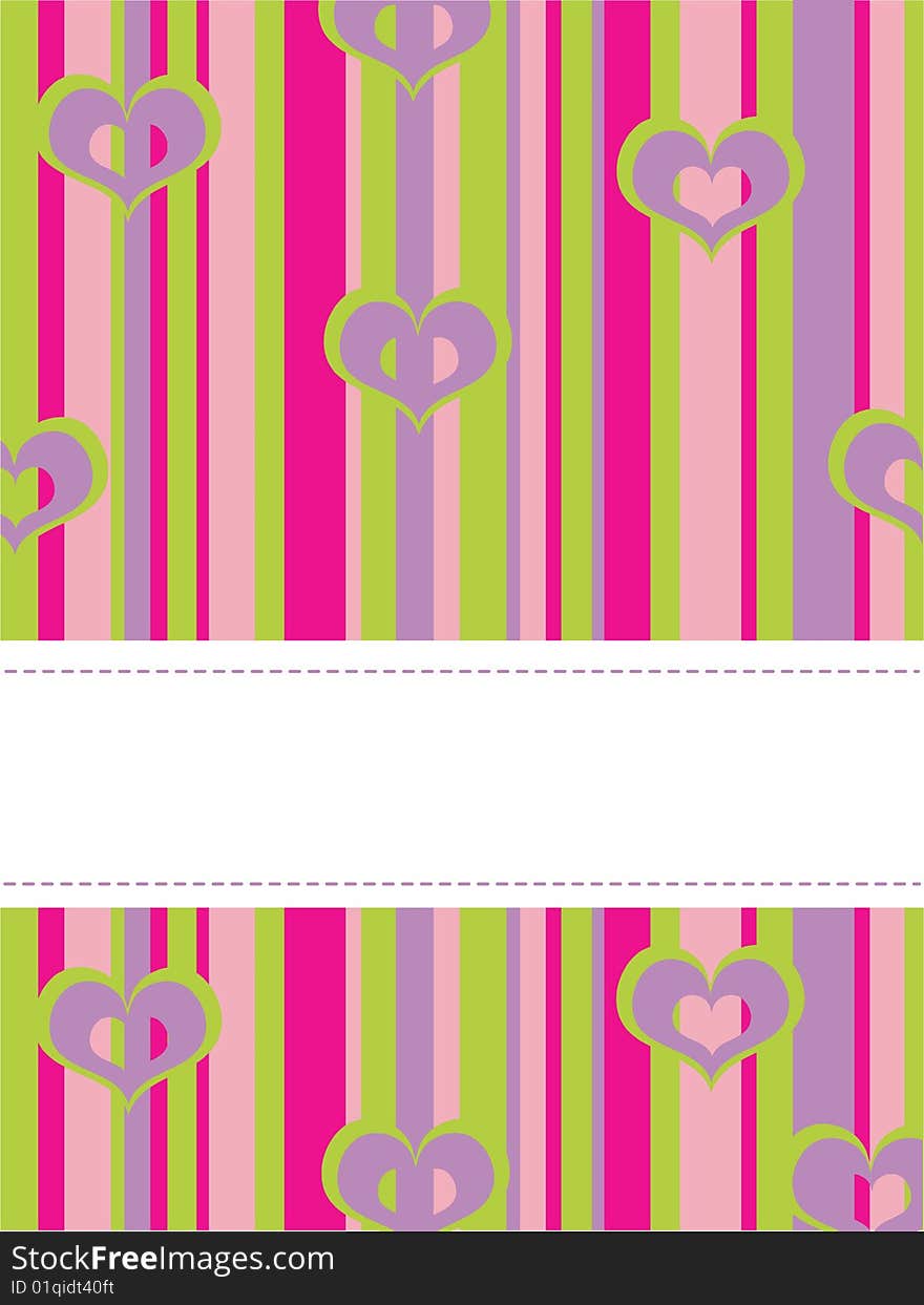 Colorful striped background with place for your text, vector