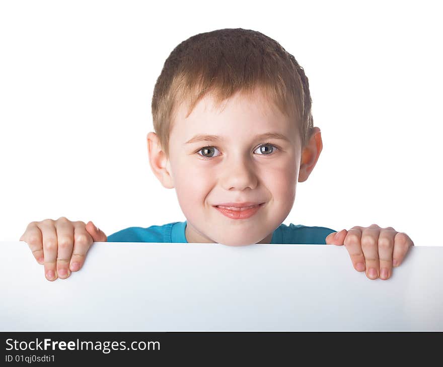 Portrait of the beautiful boy on the white background. Portrait of the beautiful boy on the white background