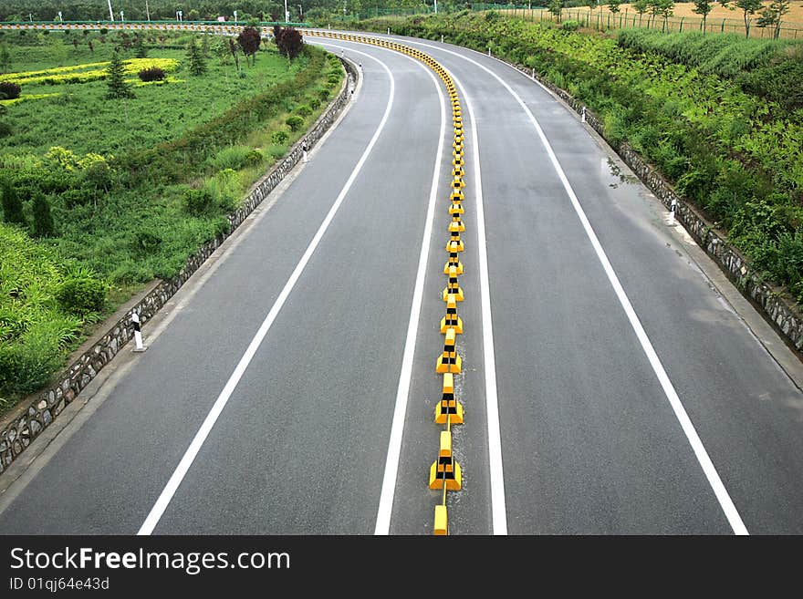 Highway of xi'an city ,china. Highway of xi'an city ,china.