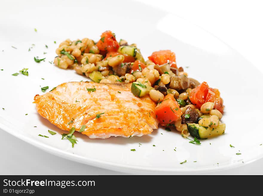 Salmon with Vegetables