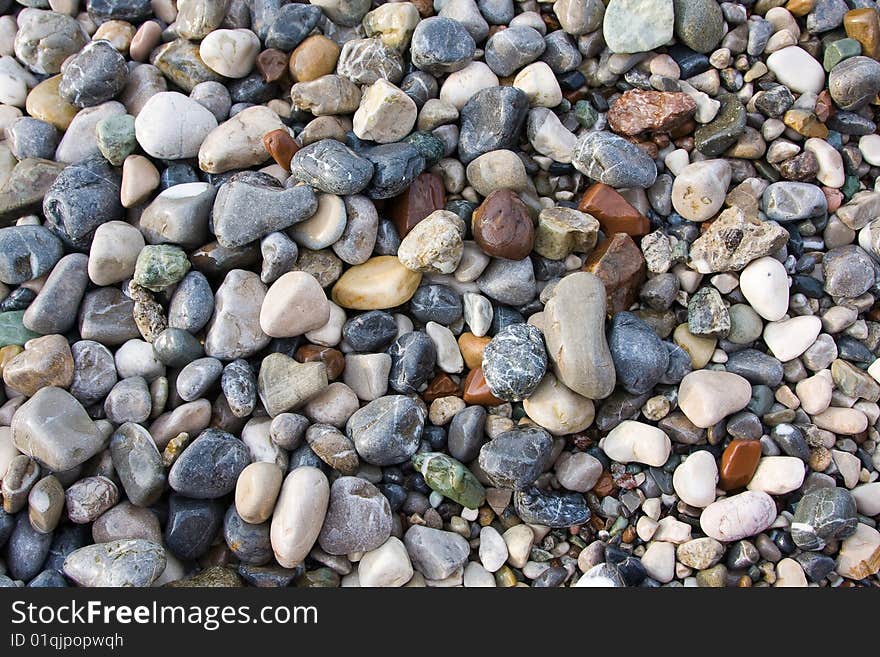 Abstract background with round pebble stones