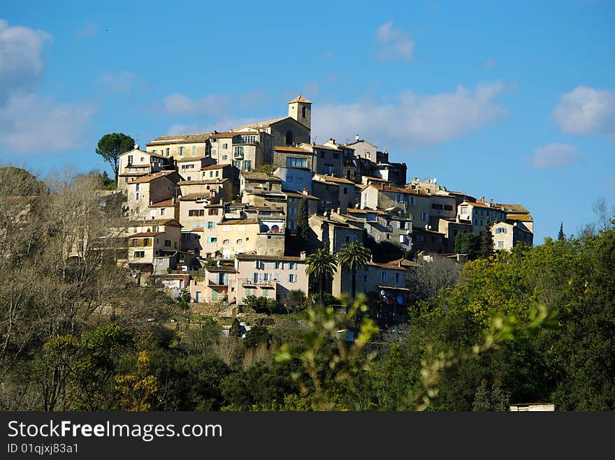 View on the village in the south of france, alpes maritime. View on the village in the south of france, alpes maritime