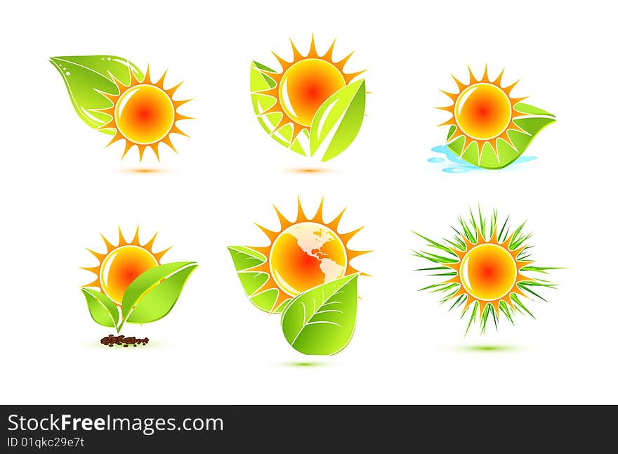 Vector illustration of sun. Web icons. Vector illustration of sun. Web icons