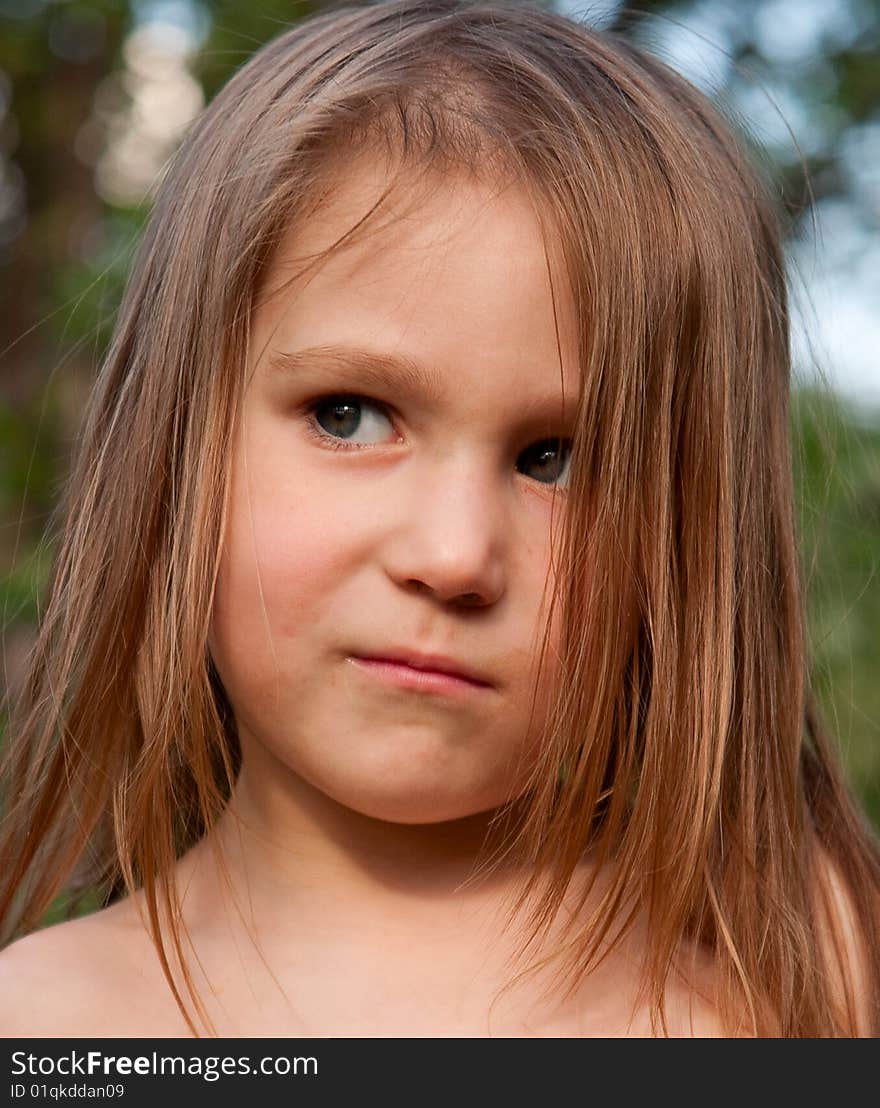 Portrait of girls on a soft background
search