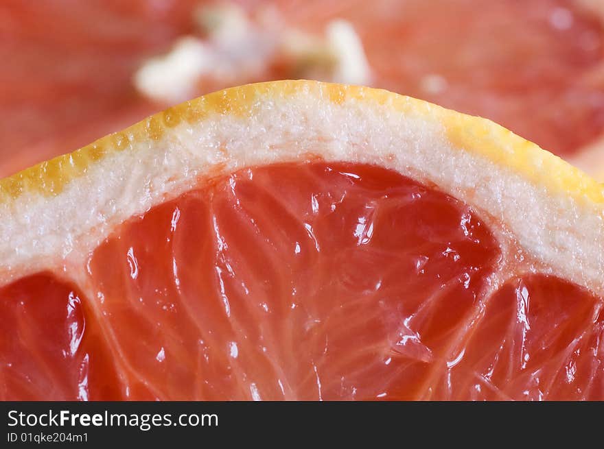 Grapefruit macro