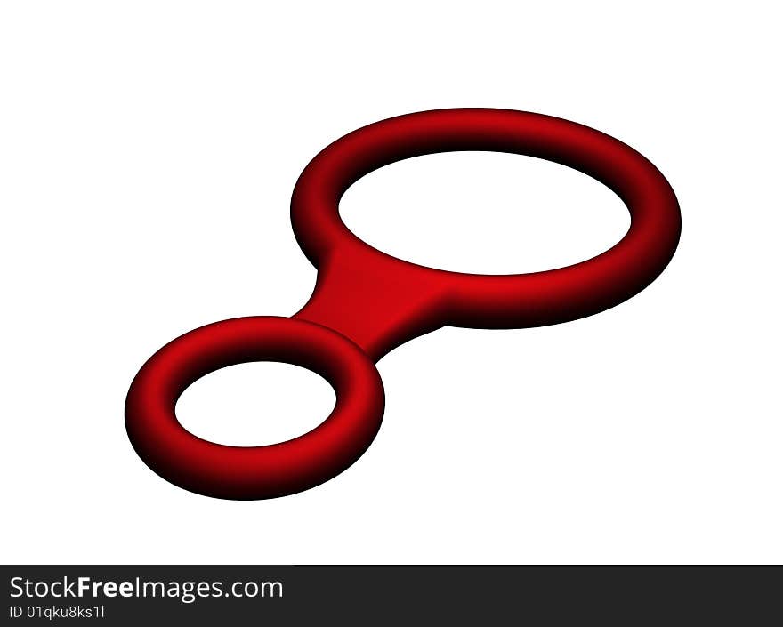 Climbing accessories. Figure 8 descender. Climbing accessories. Figure 8 descender