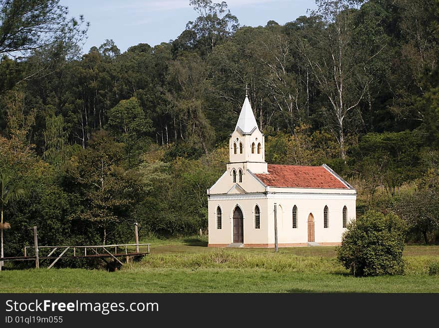 Church in the midle of forest