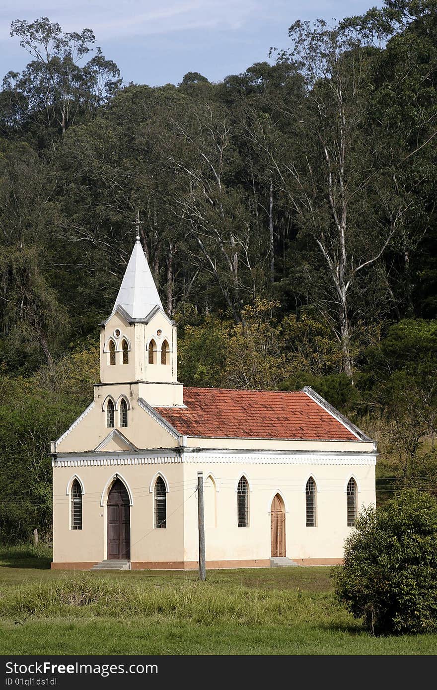 Church in the midle of forest