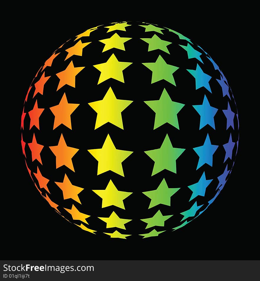 Colorful Star Background