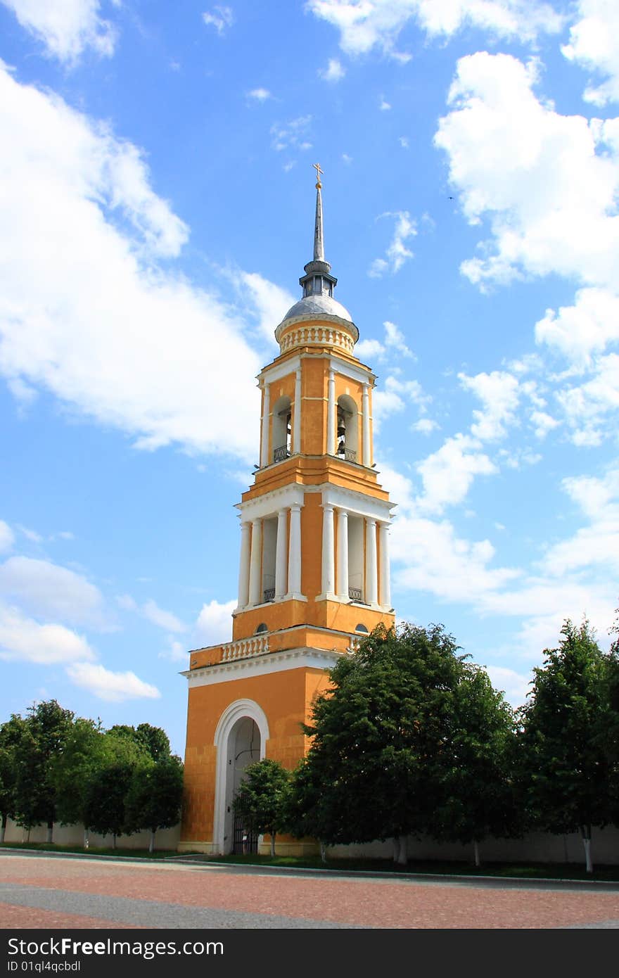 Bell tower (XVIth century) in Kolomna Kremlin (Moscow Region, Russia)