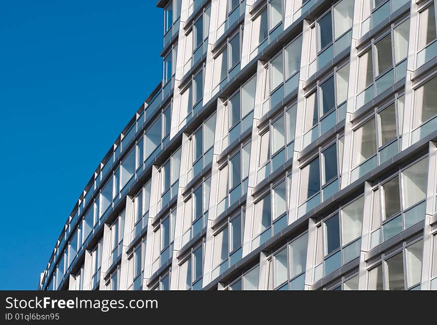 Apartment building close up of windows and frames good for background