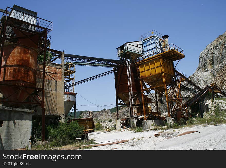 An old factory in Tuscany. An old factory in Tuscany