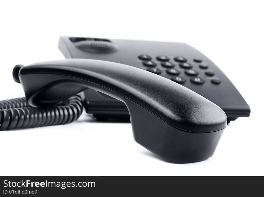 I`m a serious business tool: isolated corded phone