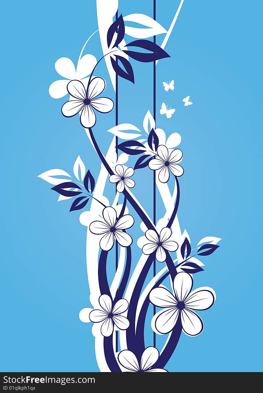 Abstract Floral Background