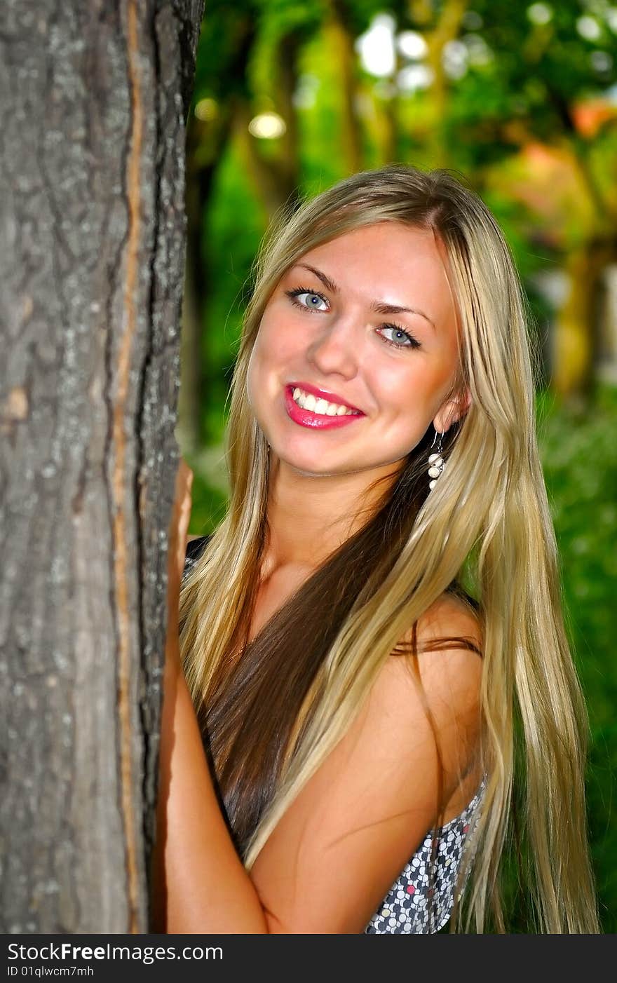 Portrait of young attractive woman. Portrait of young attractive woman