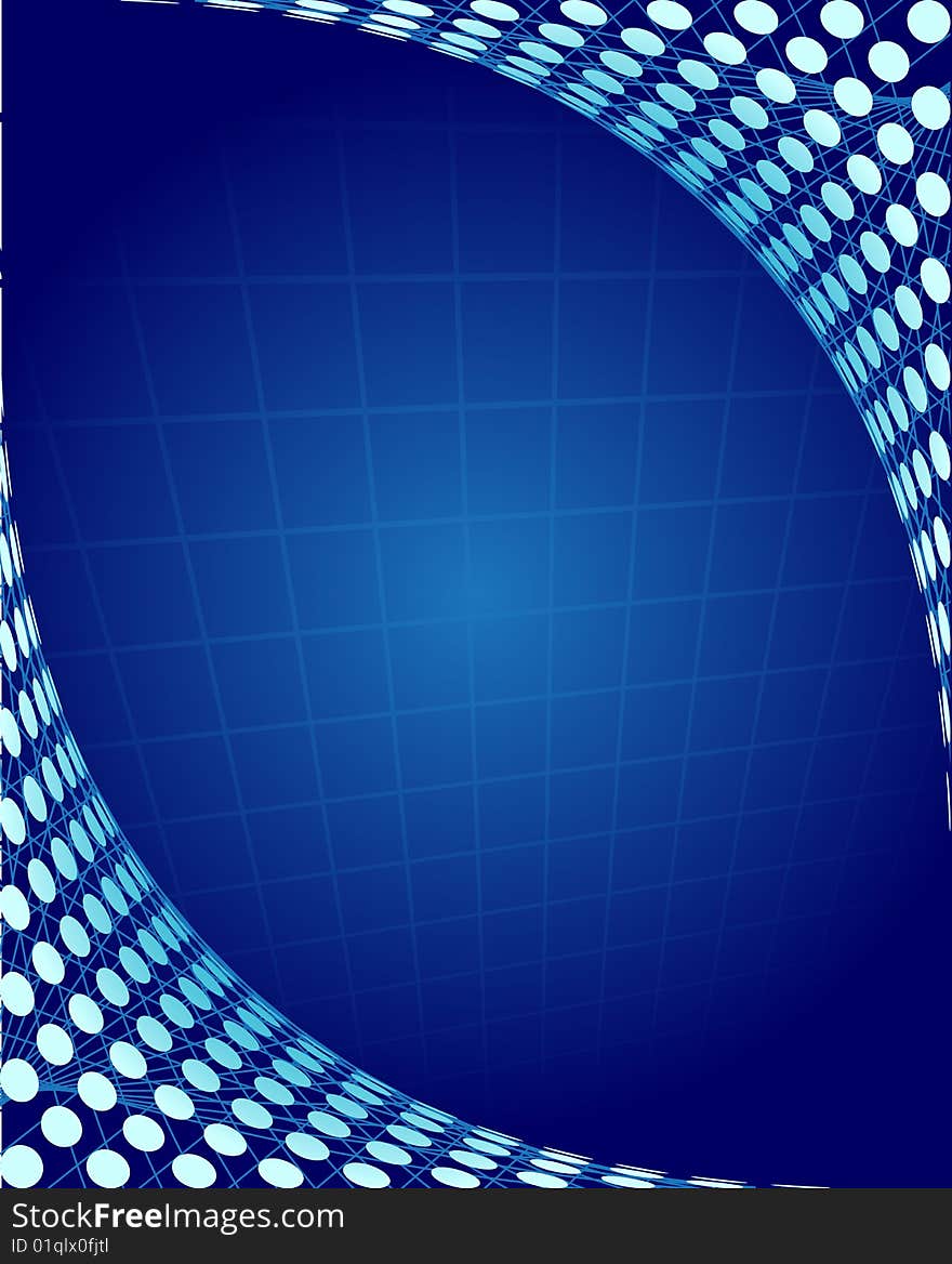 Blue abstract background with place for your text