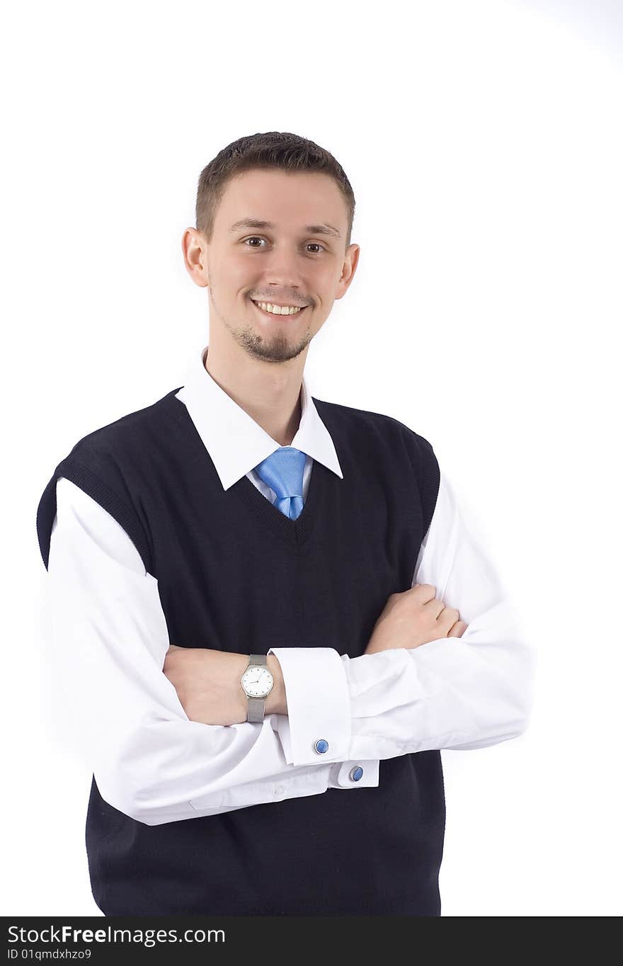 Portrait of a smiling young businessman