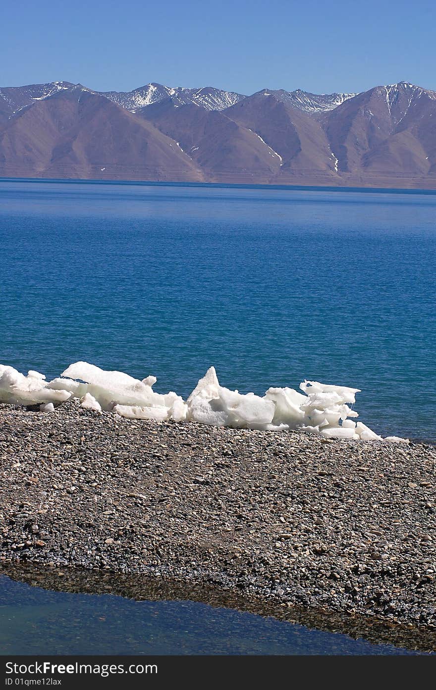 Lake and Snow Mountains in Tibet