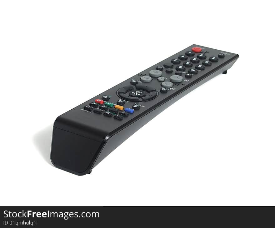 Remote control over white background