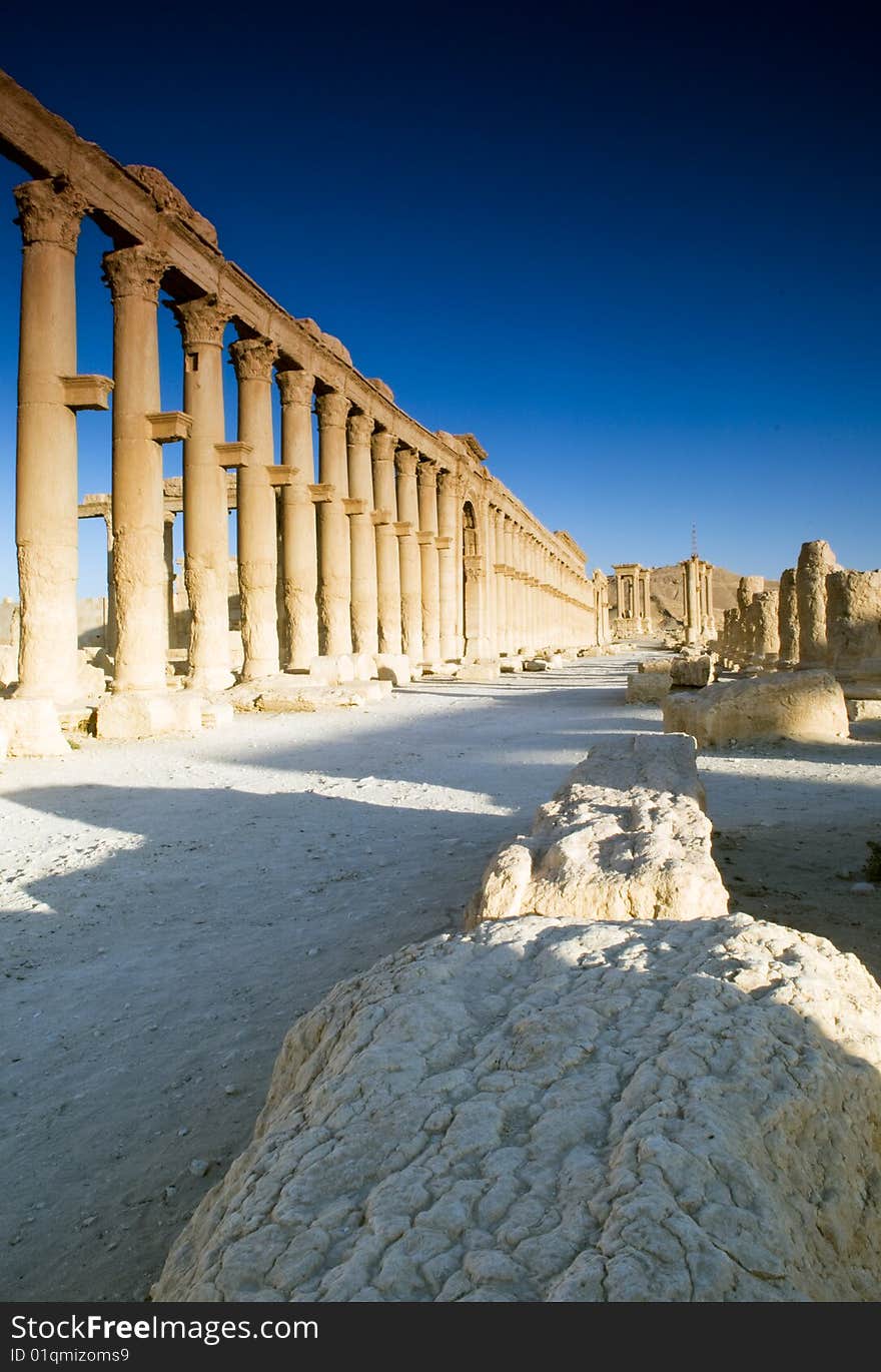 Ancient Palmyra ruins in Syria