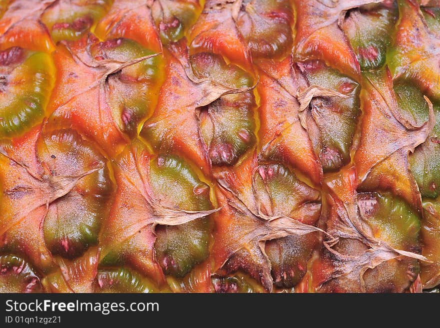 Close up of a pineapple, background