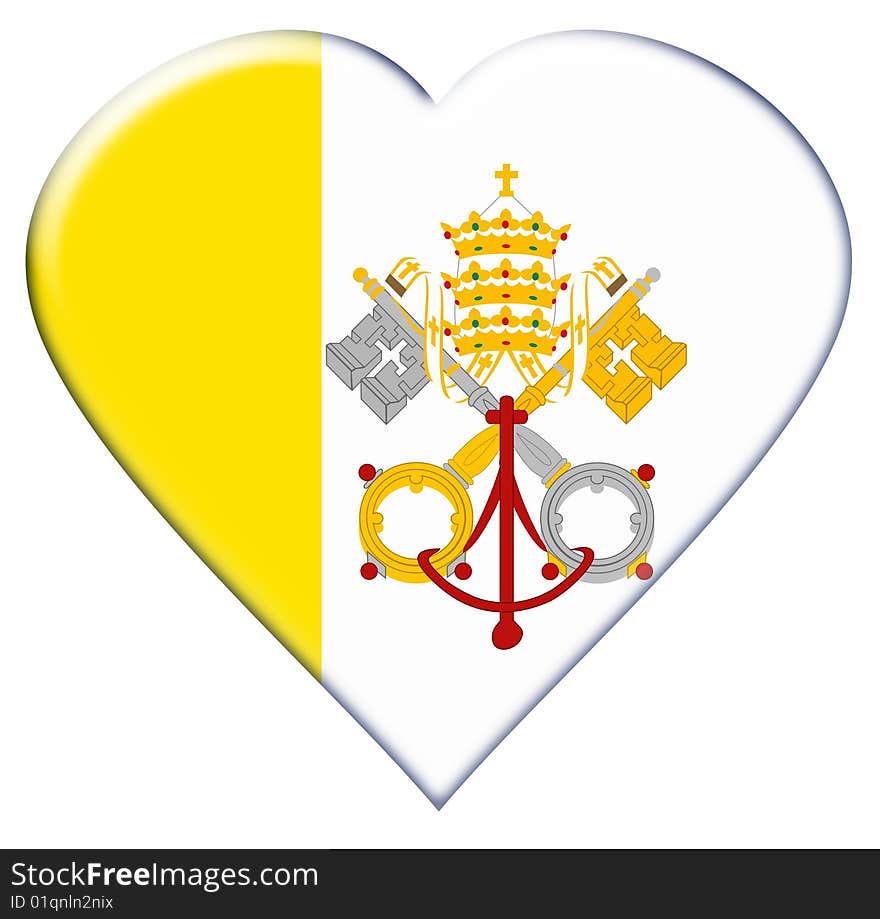 Icon of Vatican City flag