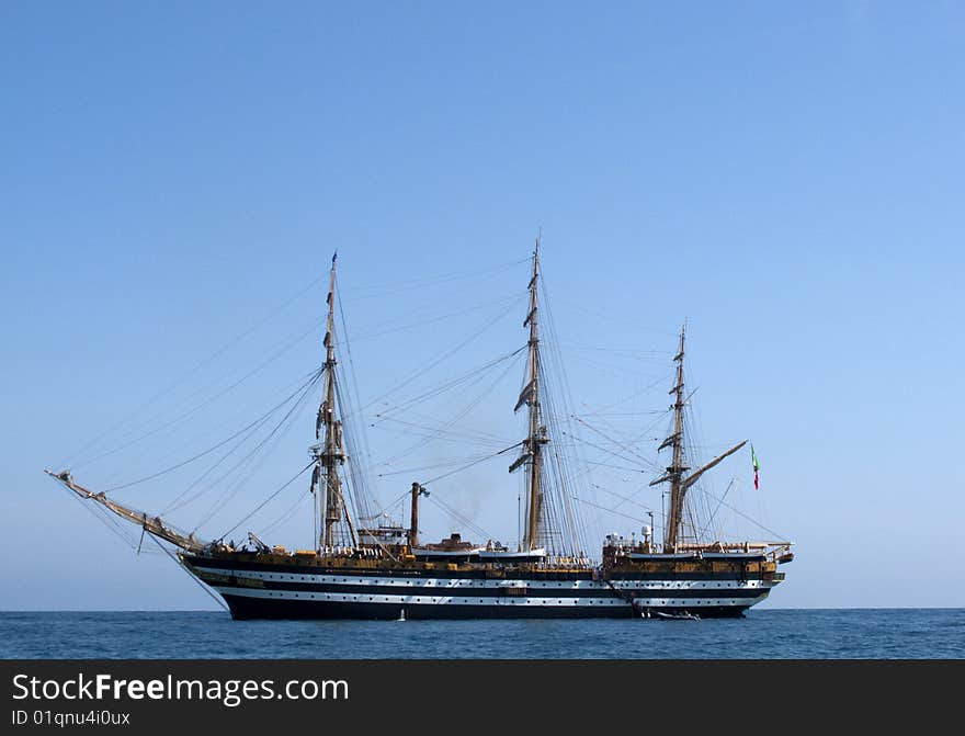 Amerigo vespucci the famous italian military ship